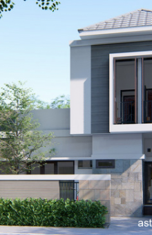 Desain rumah lahan 10x10 [kode 037D]