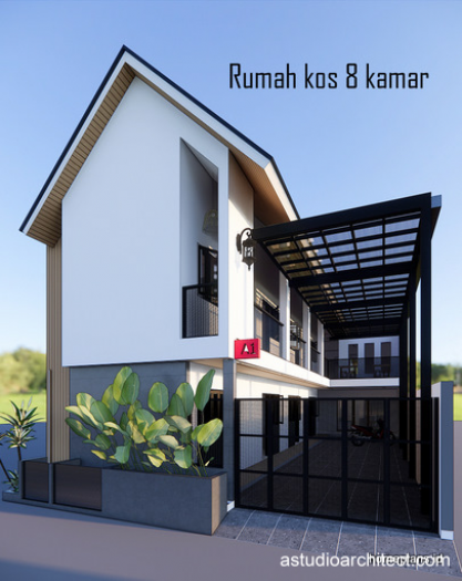 [kode Kos1] Rumah Kos 8 Kamar + Rumah Tinggal, Lahan 8.5 x 23.5 m