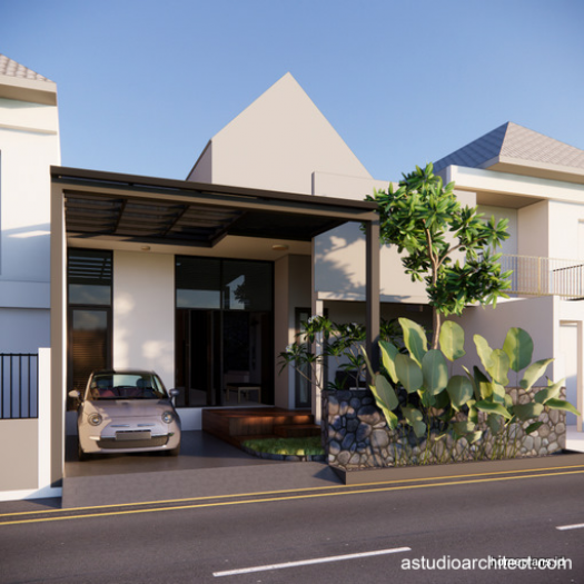 Konsep Innercourt di lahan 9x20m [kode 039]