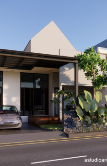 Konsep Innercourt di lahan 9x20m [kode 039]